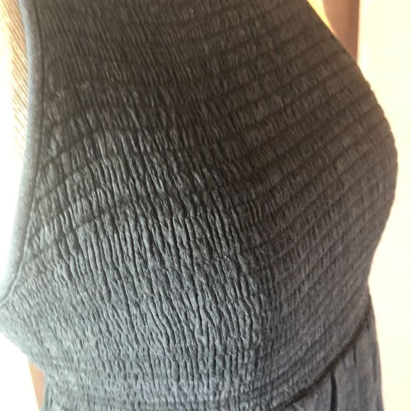 American Eagle Women’s Black halter Neck mini dress size Sm./ Smocked bodice/ - Picture 8 of 12